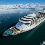 alaska cruise - Radiance of the Seas ship at Hubbard Glacier, Alaska.