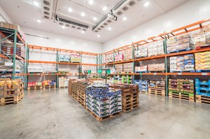 warehouse store with pallets full of products