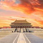 china tours An orange sky in Beijing.