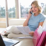 woman on the phone requesting a life insurance quote