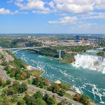 things to do in niagara falls - aerial shot of niagara falls