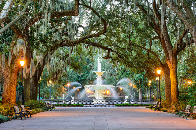 Forsyth Park Fountain in Savannah, GA