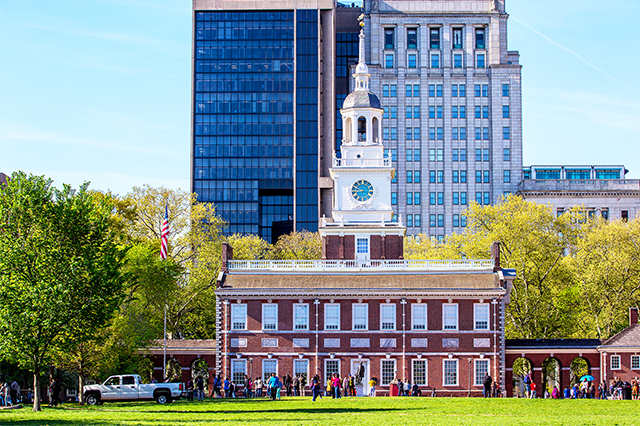 Independence Hall in philadelphia, pa.