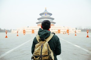 backpacker traveling in asia