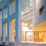 Exterior shot of the The Jepson Center for the Arts in Savannah, Georgia.