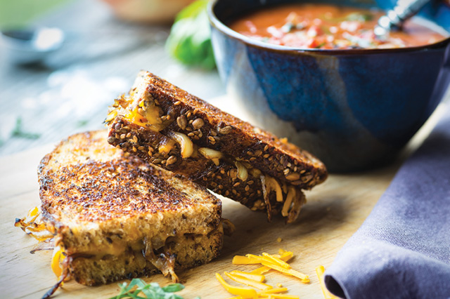 grilled cheese with tomato soup