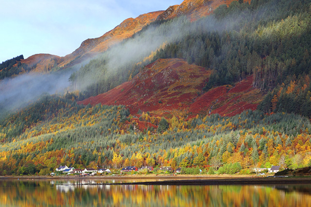 fall foliage in new england highlands