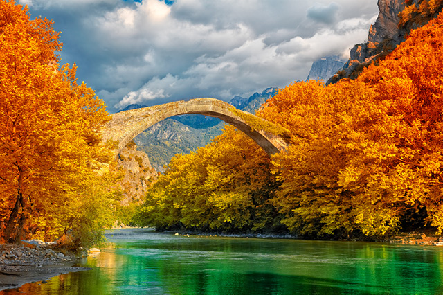 fall foliage in greece