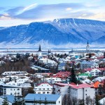 Iceland landscape in the winter