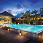 pool side view at a resort in punta cana