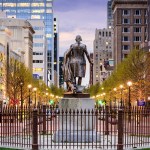 statue in downtown Raleigh, north Carolina