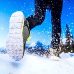 running in the snow