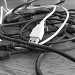 Tangled Electronics Cords