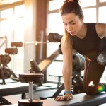 Woman lifting weights