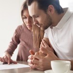 Couple looking at paperwork