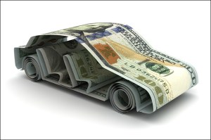 Car made of money