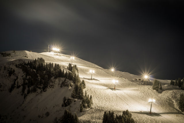 night skiing