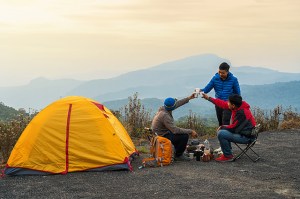 camping and hiking