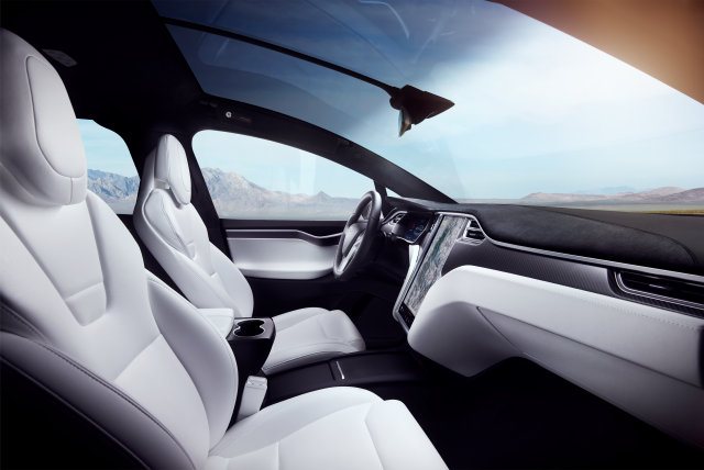 tesla interior