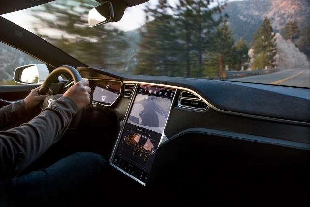 tesla interior