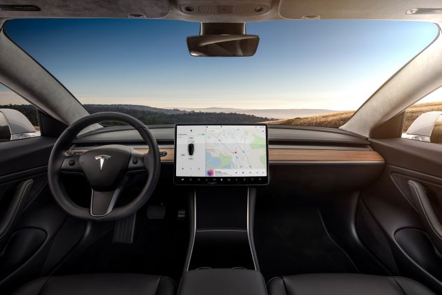 tesla interior