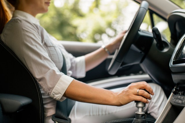 woman driving