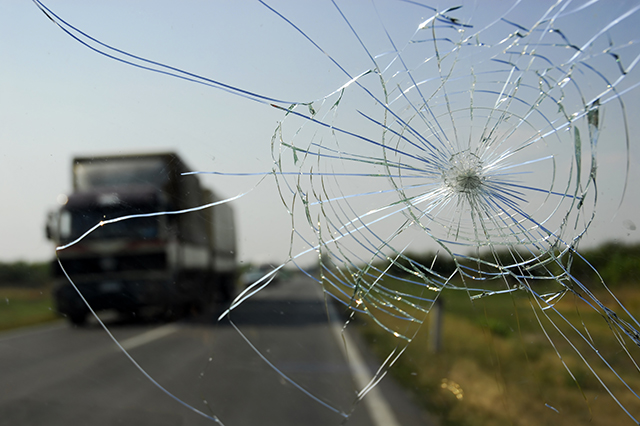 windshield damage