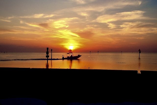 hudson beach sunset