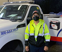 Herman Valles, AAA roadside technician