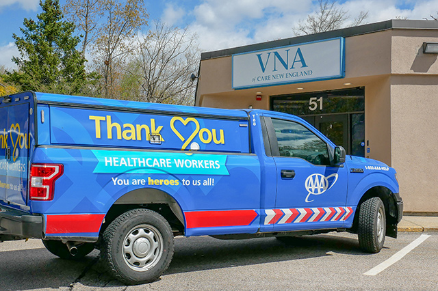 Thank You Healthcare Workers Truck Wrap