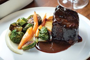 Diamond Dish: Rat's, Burgundy braised short ribs