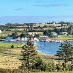 Colorful houses on the shore.