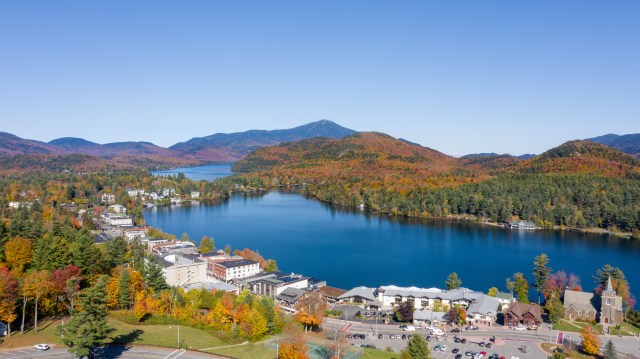 fall in lake palcid