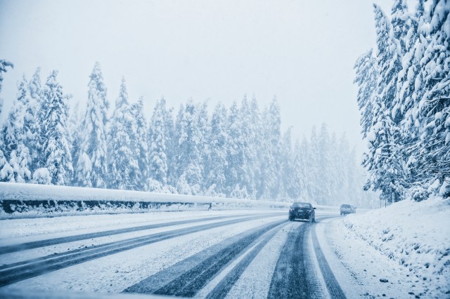 driving a rental in winter