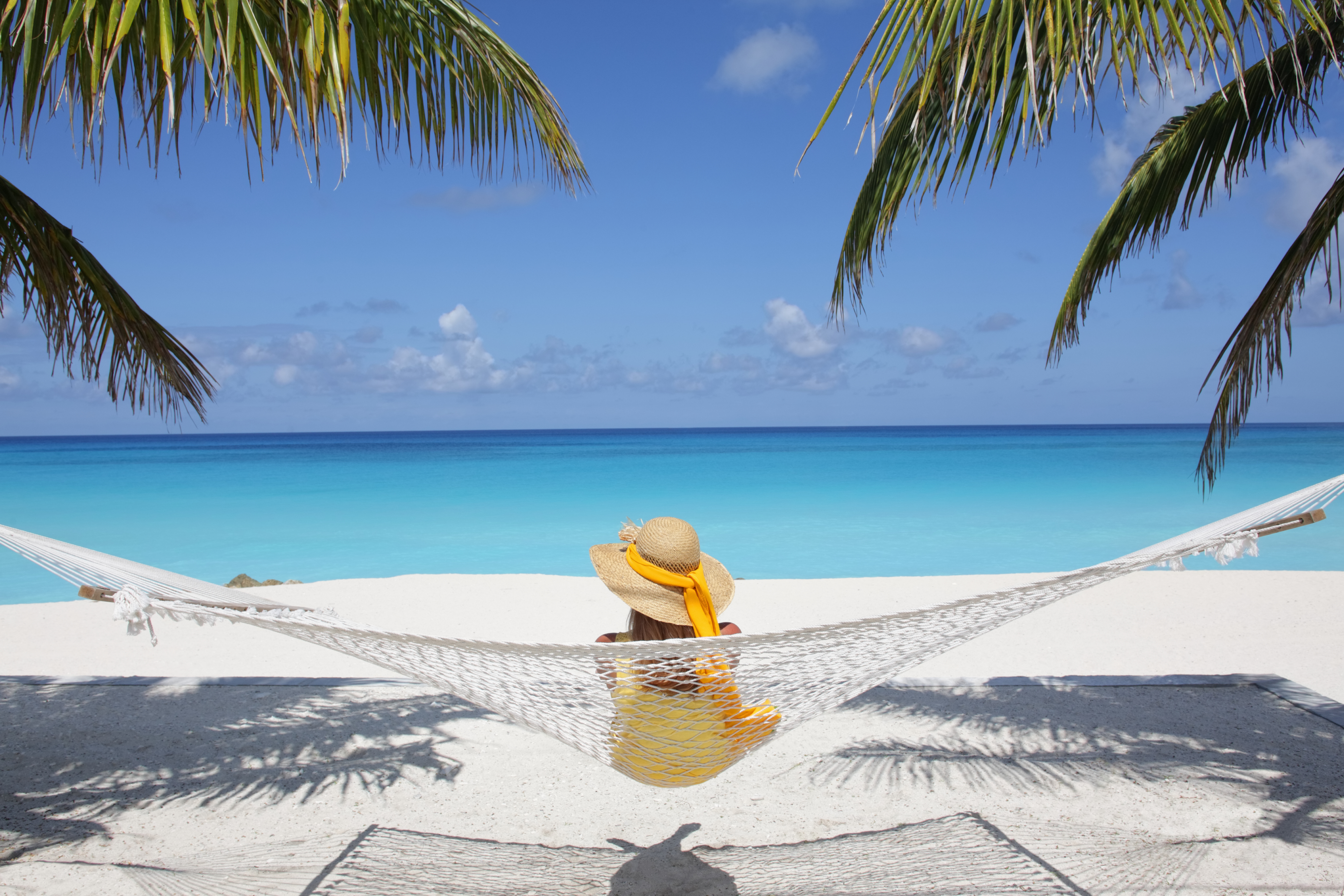 sustainable Caribbean - woman in hammock