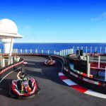 things to do on a cruise ship: NCL racetrack