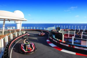 things to do on a cruise ship: NCL racetrack