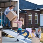 how to pack a moving truck - family moving day
