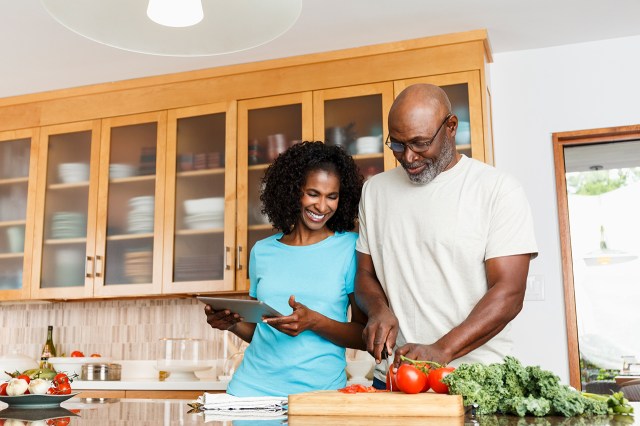 couple cooking