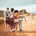 friends walking