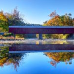 West Cornwall Bridge on the Housatonic River in the Litchfield Hills of Connecticut