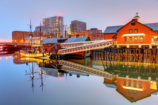 Boston Tea Party Ships along the Waterfront