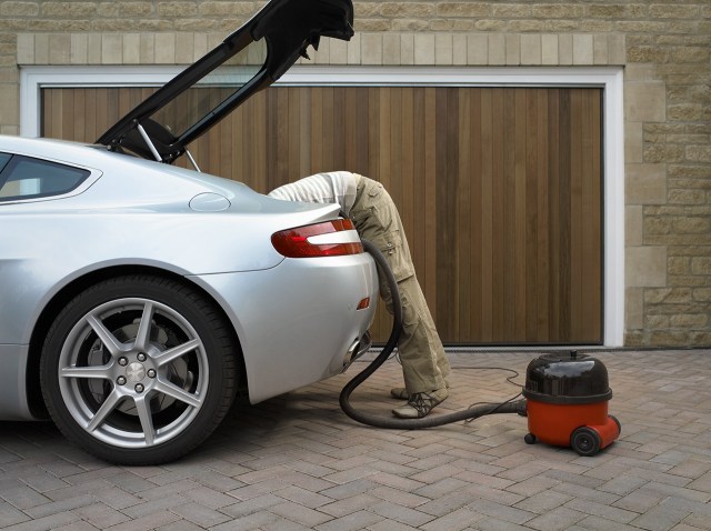 cleaning car