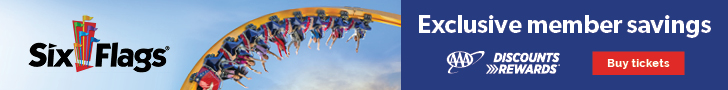Six Flags Discounts Leaderboard Ad